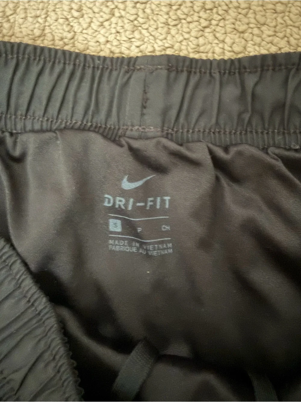 Nike Black Women's Athletic Shorts with White Trim